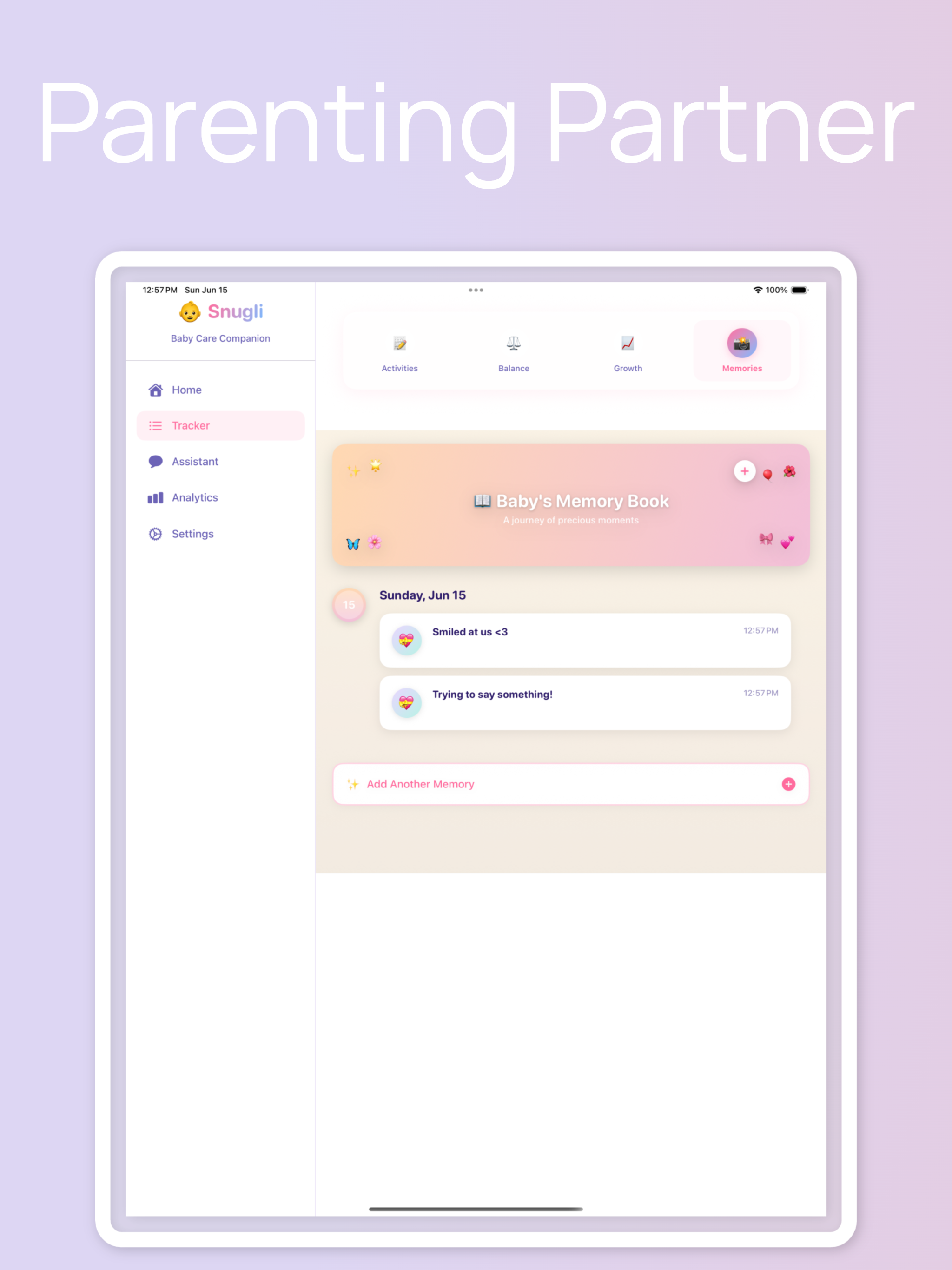 Snugli - Baby Tracker & Care screenshot 14