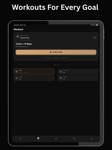 Push Up Counter and Tracker iPad screenshot