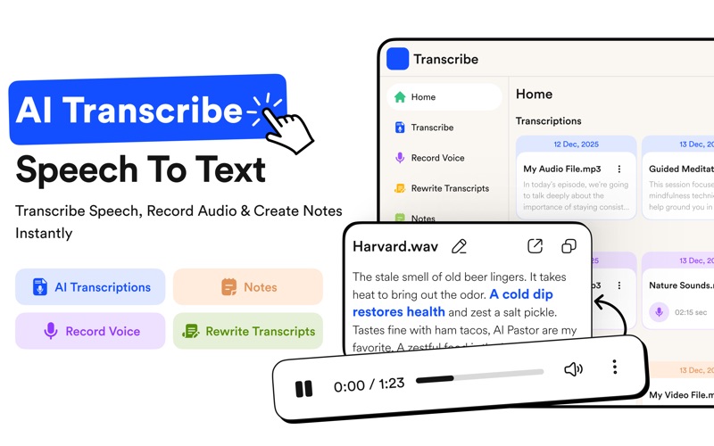 Speechly – AI Speech to Text iPhone screenshot
