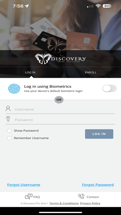 Discovery FCU Cards Screenshot