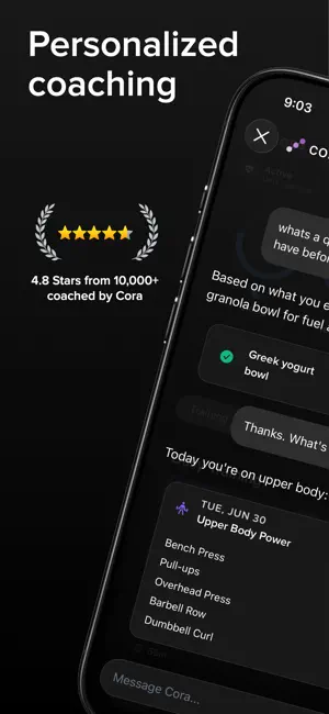 Cora - Personal Fitness Coach screenshot 1