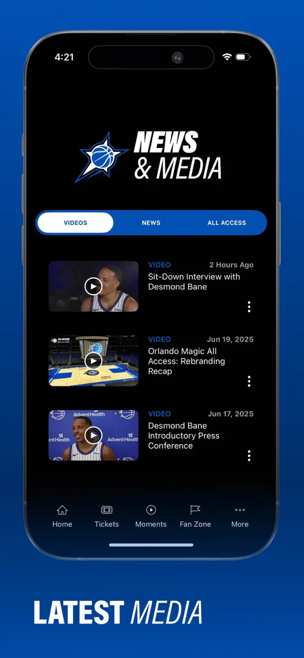 Screenshot #2 pour Orlando Magic Mobile