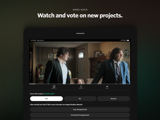 Angel: Stream TV & Movies iPad screenshot 4 - Entertainment app