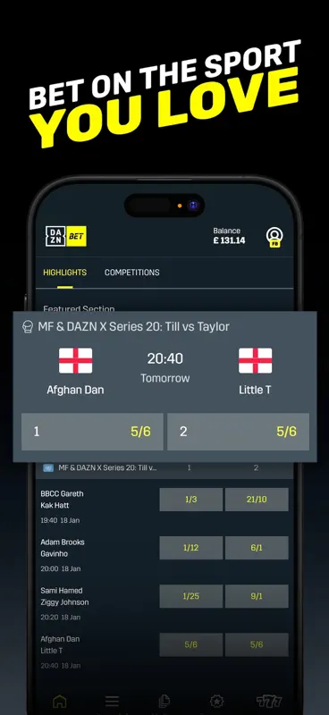 DAZN Bet: Sports & Casino screenshot 2 of 7