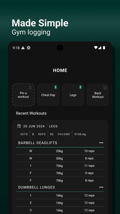 PUMPA: Workout Tracker Gym Logのおすすめ画像1