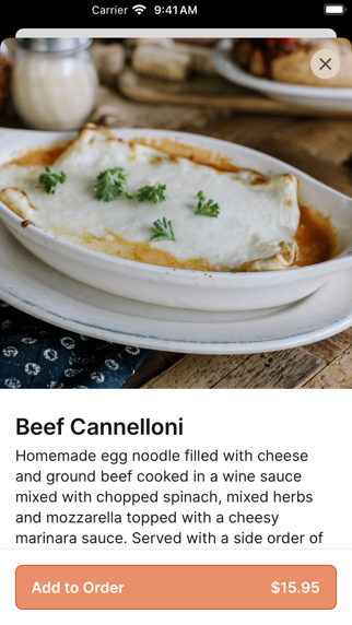 Frittella Italian Cafe iPhone screenshot 3 - Food & Drink app