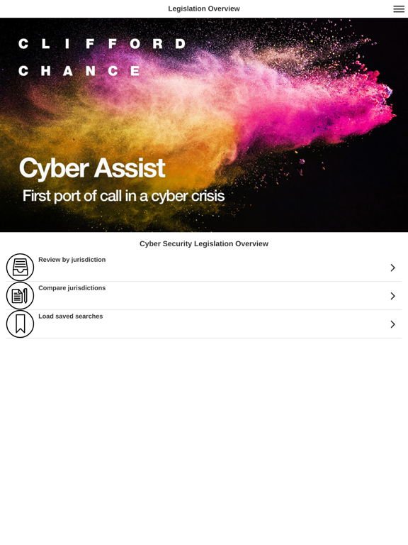 Screenshot #5 pour Clifford Chance Cyber Assist