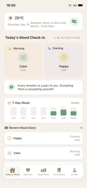 MoodRe:Emotional Wellness Note screenshot 1