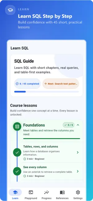 Learn SQL: Offline Practice screenshot 1