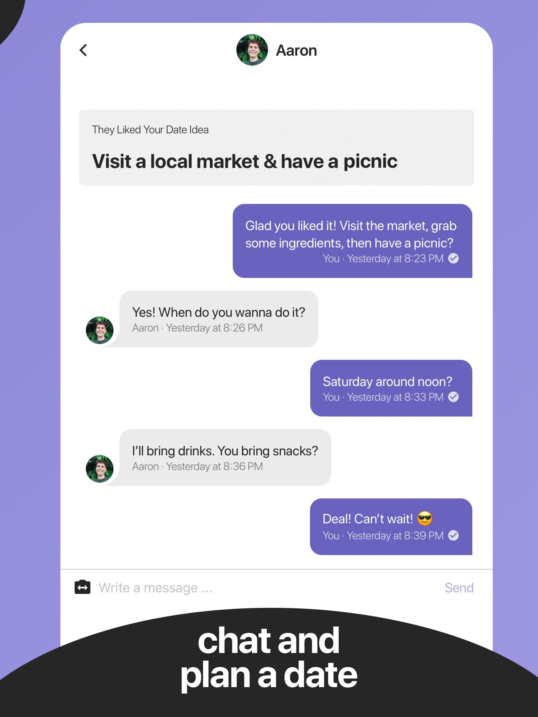 Everydate: activity dating app