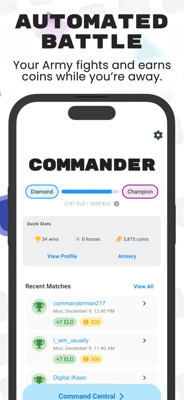 #4. Commander: Battle with Code (iOS) โดย: Big Fish Tech LLC