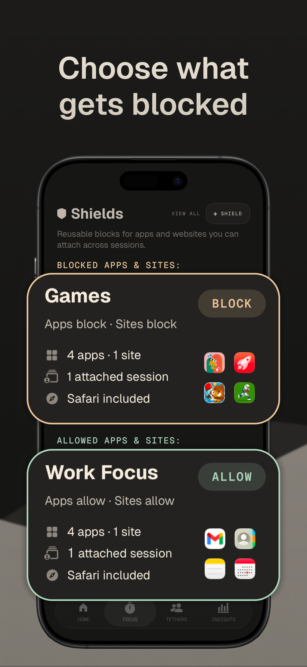 Tether: Focus & Accountability