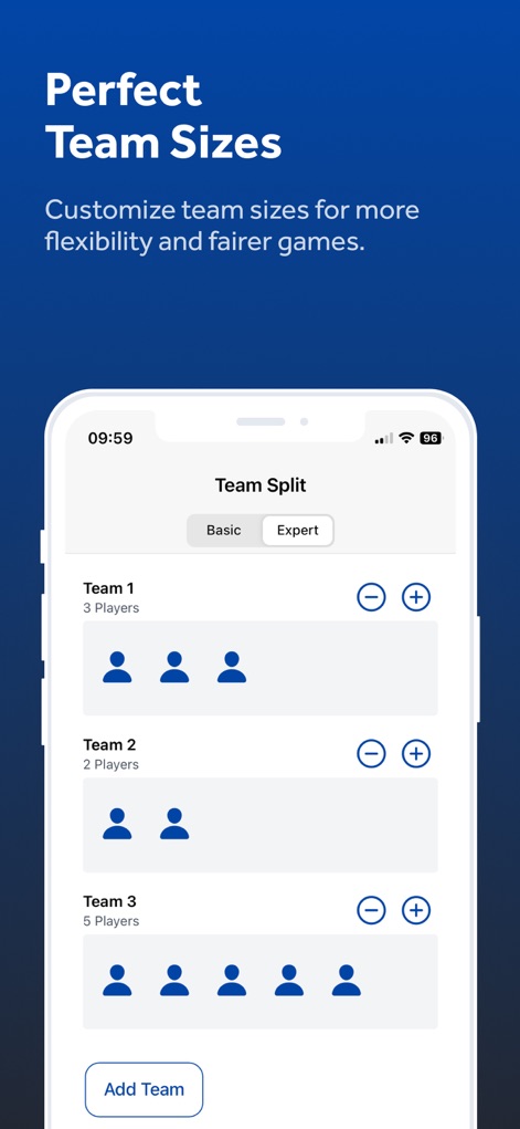 Team Split - Sports App | MWM