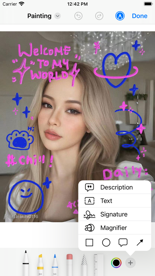 #3. Color Painter Drawing On Photo (iOS) 由: 泝诚 温