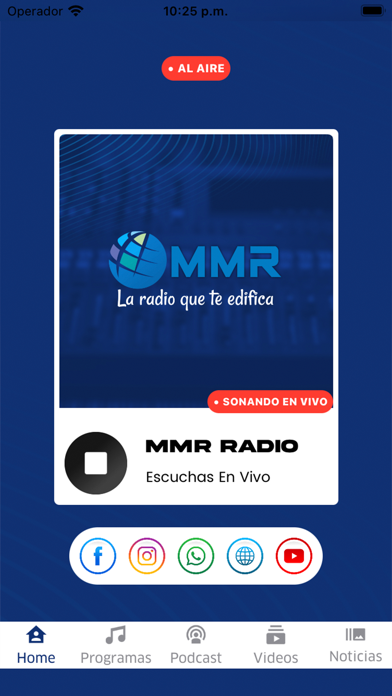 Mensaje al Mundo Radio iPhone screenshot 3 - Entertainment app