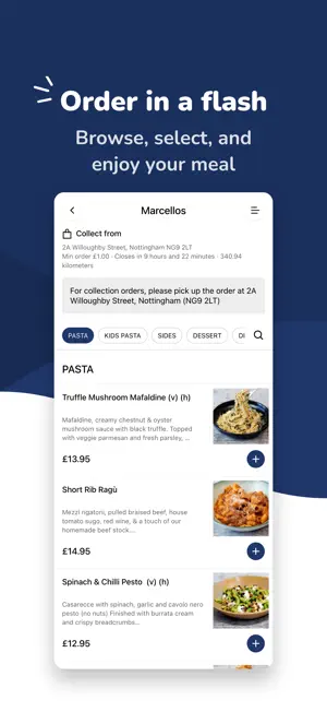 Marcellos App screenshot 1