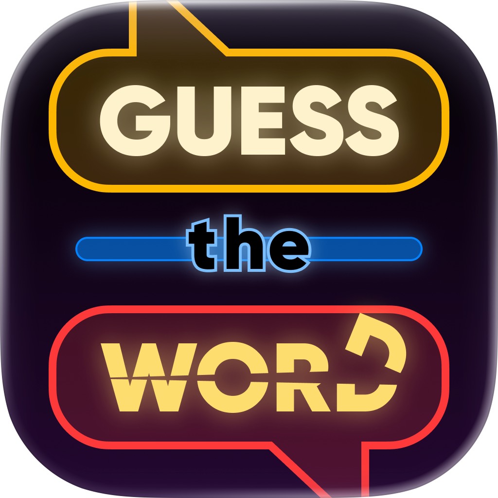 Apple App Store cover for GuessWord Group Games on Phone