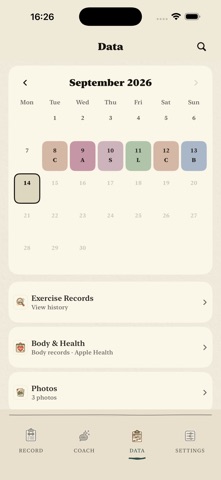 Today's Training: Workout Log Screenshot 2 of 3