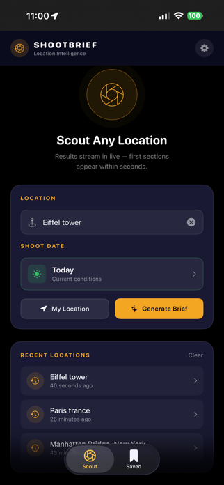 ShootBrief Screenshot 1 of 8