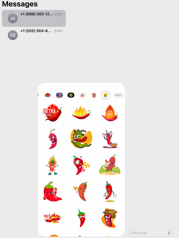 Screenshot #6 pour Red Chili Fire Stickers