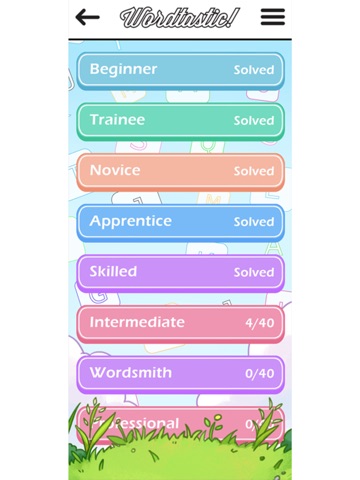 Wordtastic! - Word Puzzle Game iPad screenshot