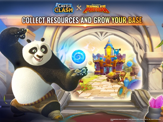 Castle Clash: Kung Fu Panda GO iPad app afbeelding 2