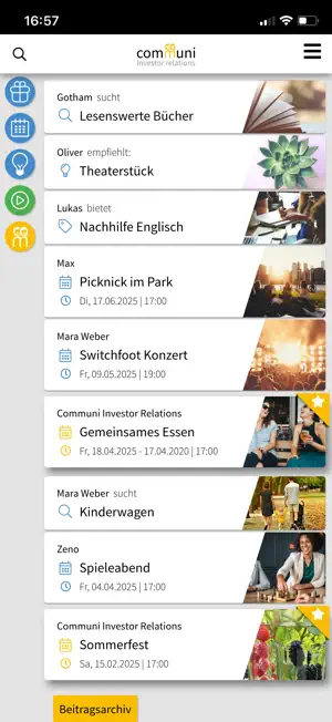 Communi Investor Relations screenshot 1