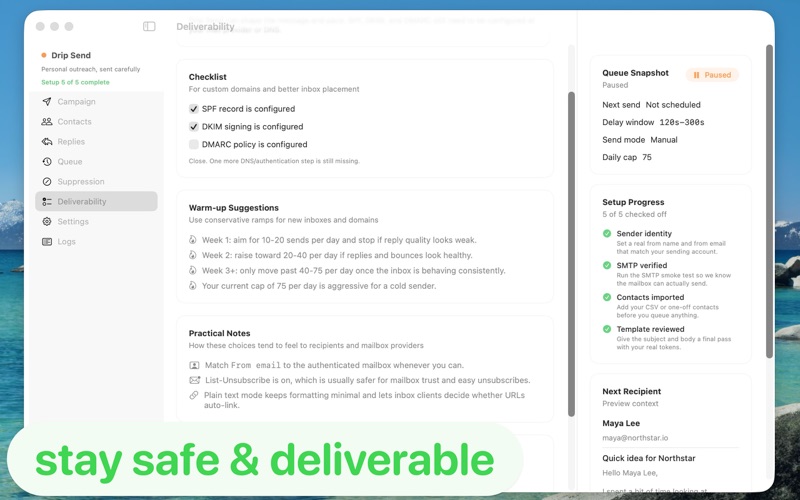 Drip Send - Email Outreach screenshot