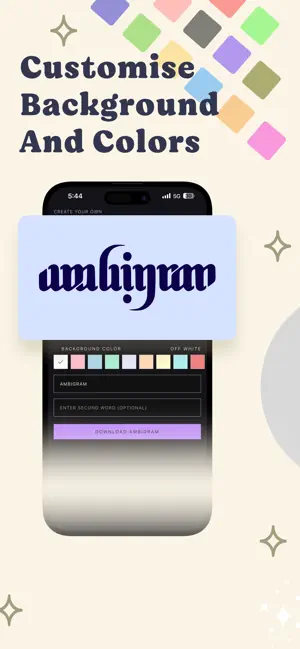 Ambigram: Flip Tattoo Designer screenshot 1
