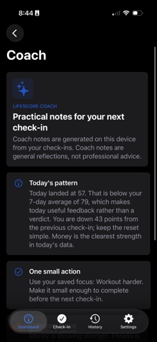 LifeScore Daily Screenshot 1 of 9