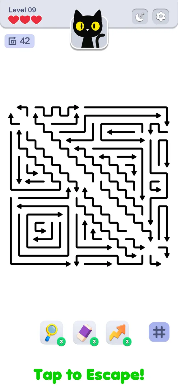 #5. Arrows: Escape Puzzle (iOS) By: Margala Games LTD