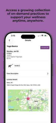 Lucky Elephant Yoga & Wellness iPhone screenshot