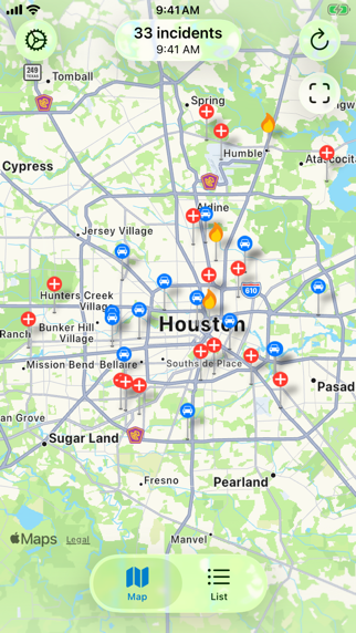 Houston Incidents Screenshot 1 of 4