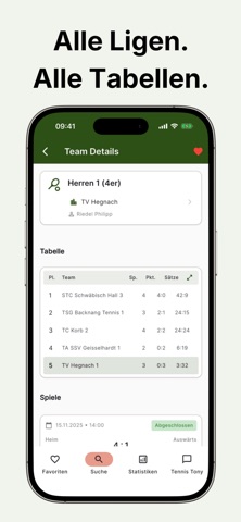 MeinTennis screenshot