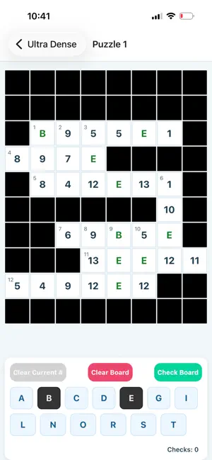 cryptoCrossWord (0329b9) screenshot 2