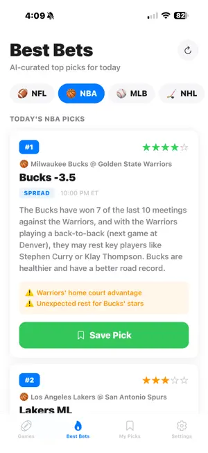ParlayPick AI screenshot 2