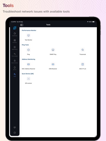 OpManager iPad screenshot