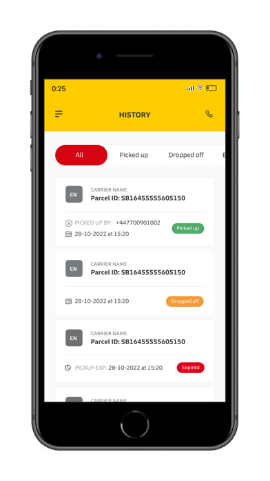 DHL Express Lockers Screenshot