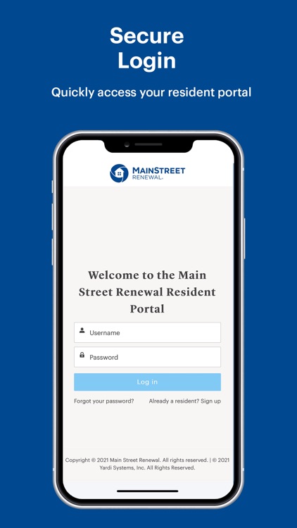 Main Street Renewal Portal