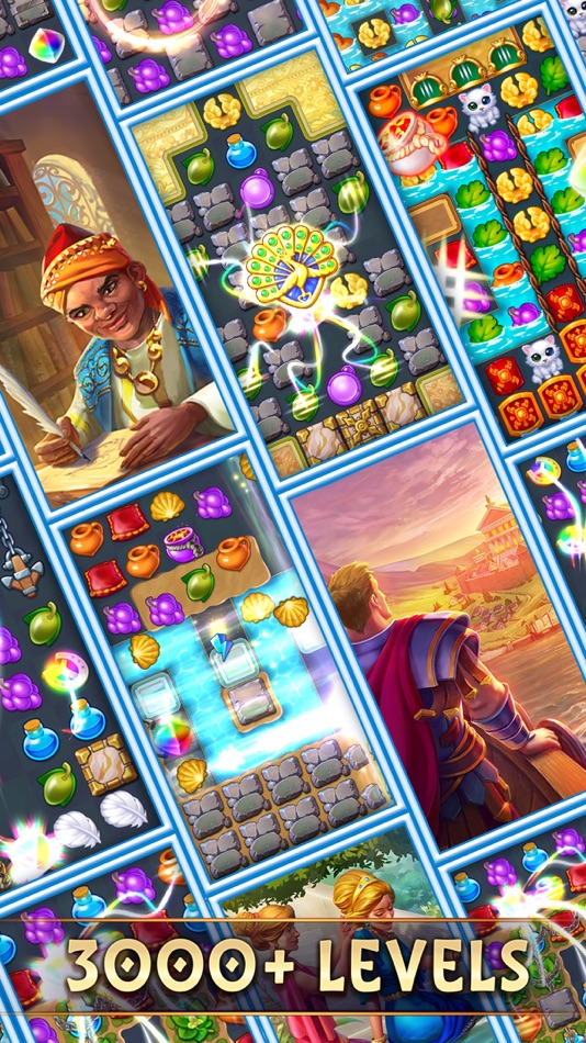 #5. Jewels of Rome・Match-3 Empires (iOS) di: G5 Entertainment AB
