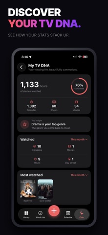 TV Club: Movies & Show Tracker iPhone screenshot 4