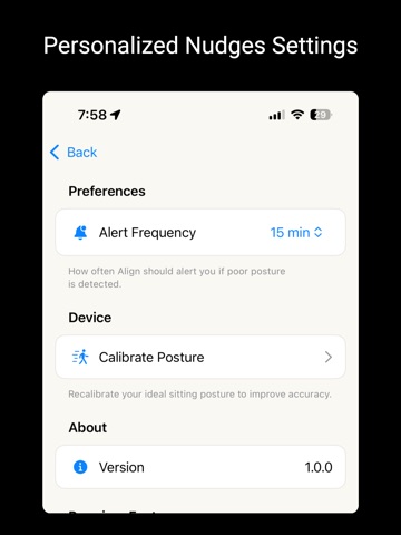 Align - Posture Coach iPad screenshot