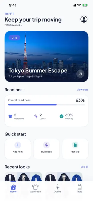 TripFit screenshot 1 of 5