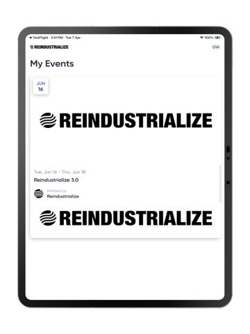 Reindustrialize iPad screenshot