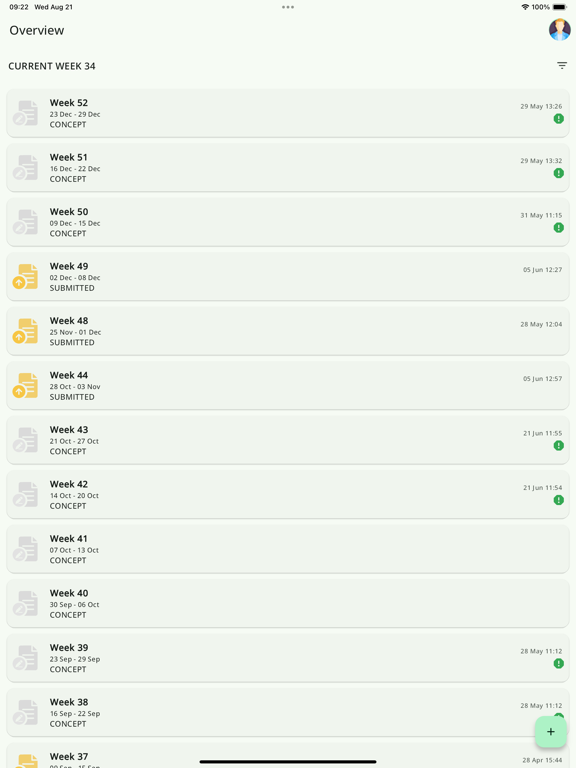 Screenshot #6 pour Timesheet application
