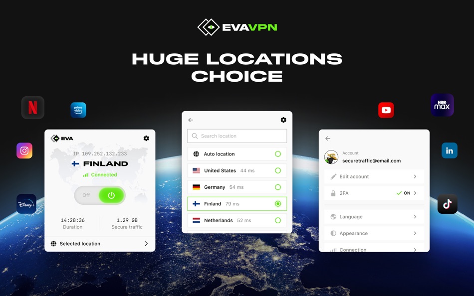 #3. EVA VPN for Desktop (macOS) 由: VDSoft Development Korlatolt Felelossegu Tarsasag