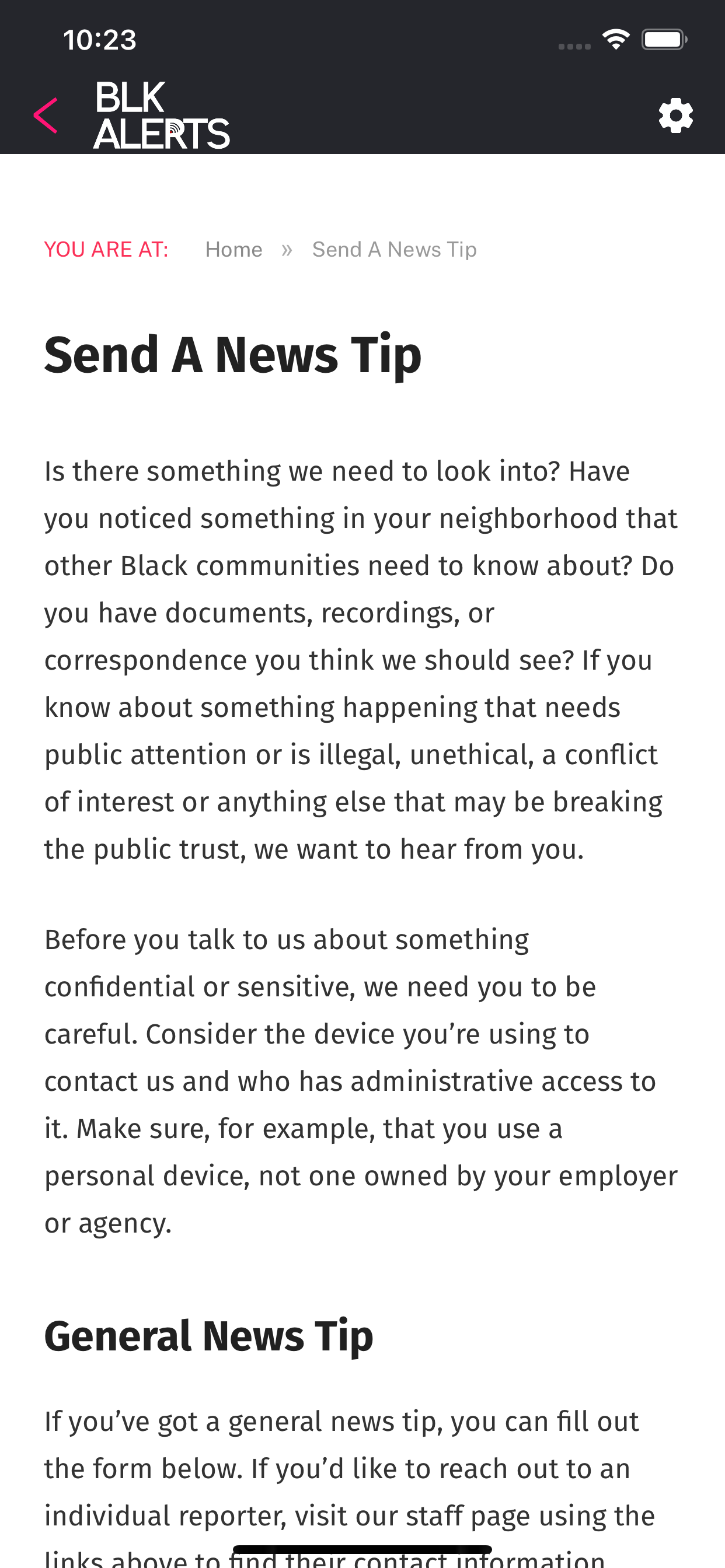 BLK ALERTS