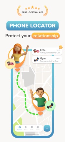 Find My Location: PinEvent iPhone screenshot