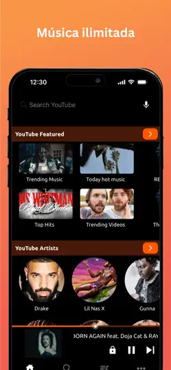 Captura de pantalla de Online Música Y Video Player en iPhone 2