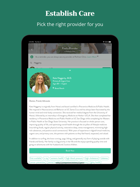 PocketDoc by Perlman Clinic iPad screenshot 5 - Health & Fitness app